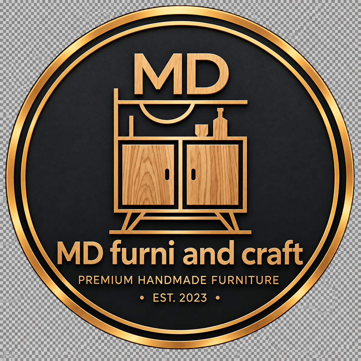 Logo MD furni and craft Indonesia